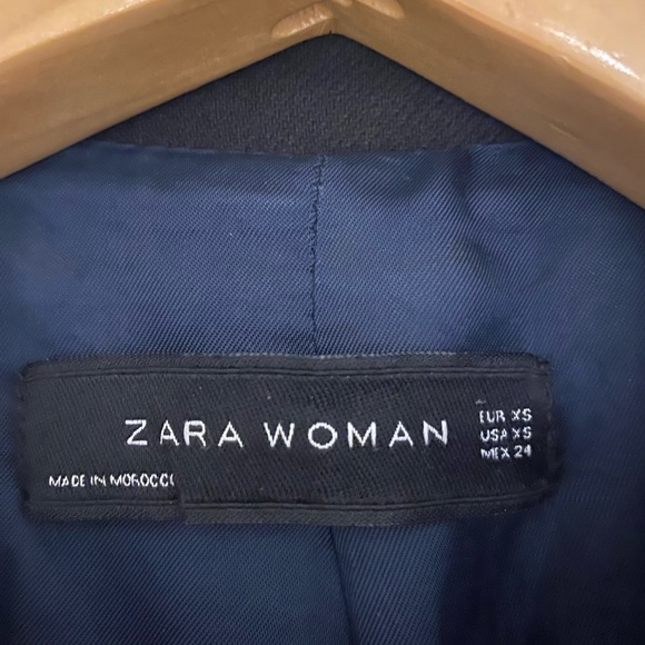 Zara XS black wool coat - Picture 3 of 7